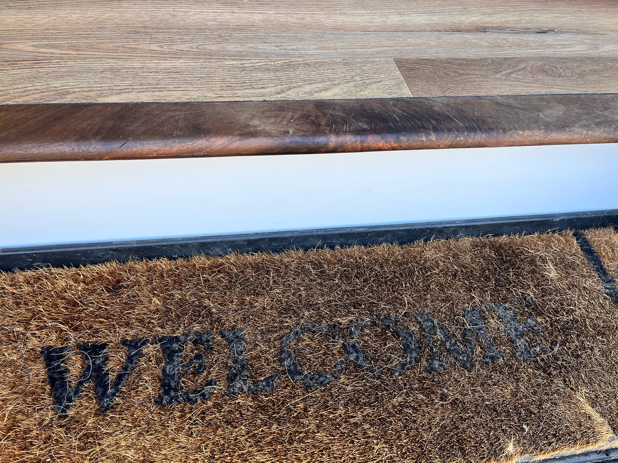 Image of black walnut stair tread