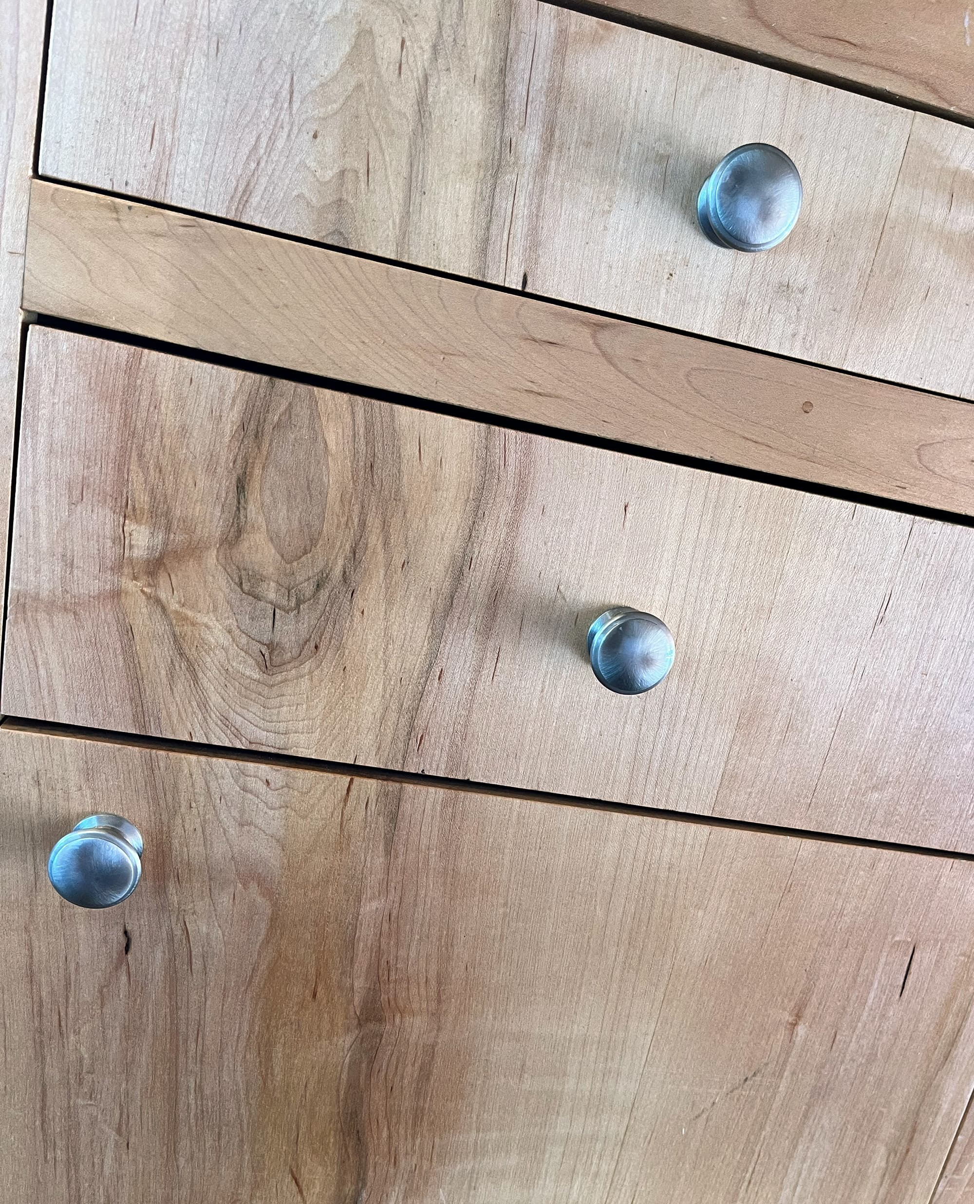 Image of spalted maple grain-matched drawer fronts